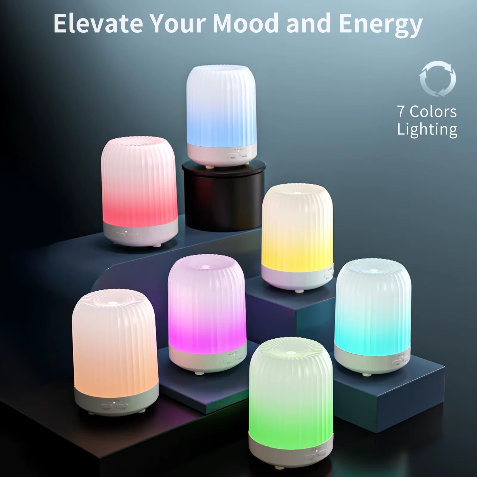 Home Essential Oil Humidifier Aromatherapy Machine Smart Automatic Perfume Machine Bedroom Diffuser Night Light Humificador