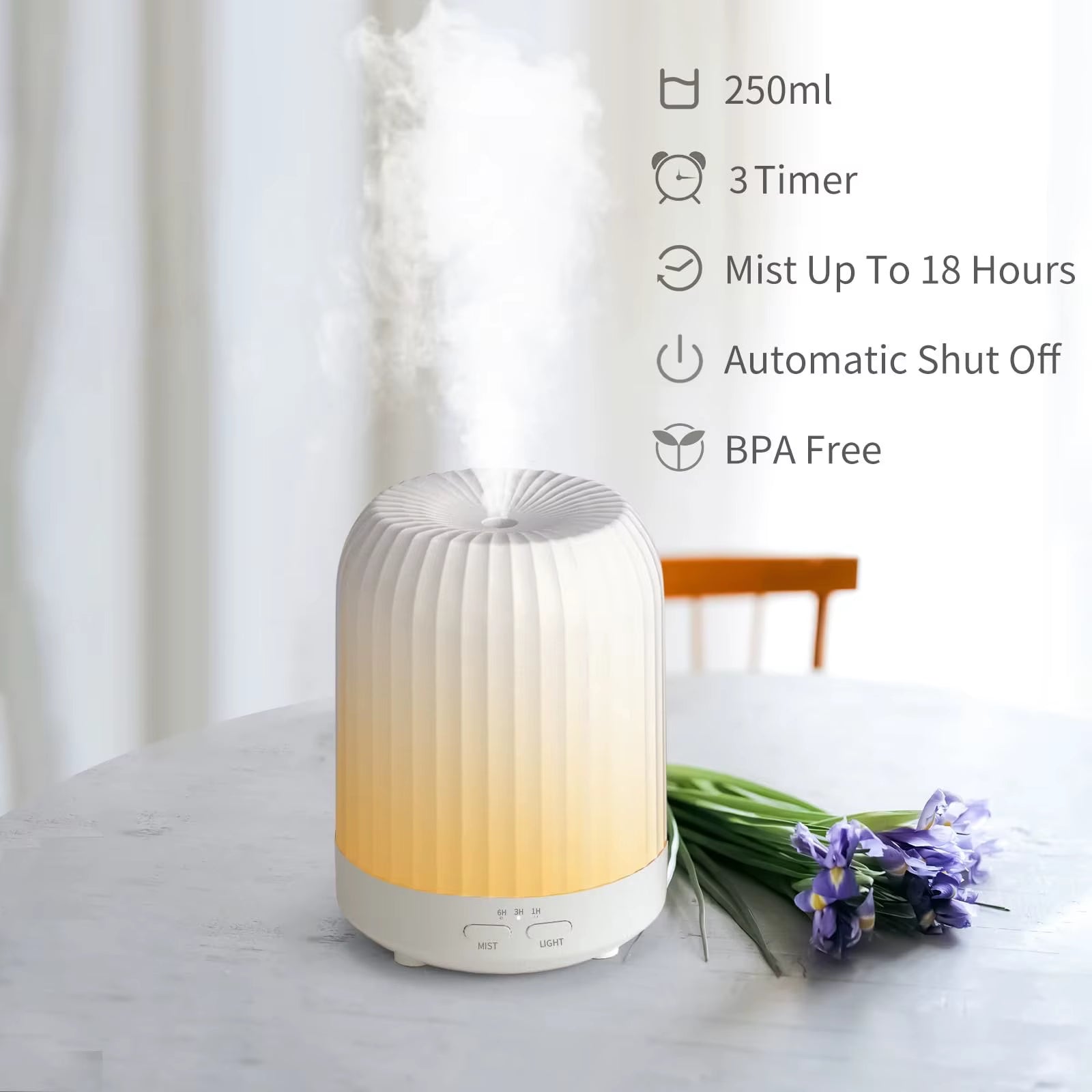 Home Essential Oil Humidifier Aromatherapy Machine Smart Automatic Perfume Machine Bedroom Diffuser Night Light Humificador