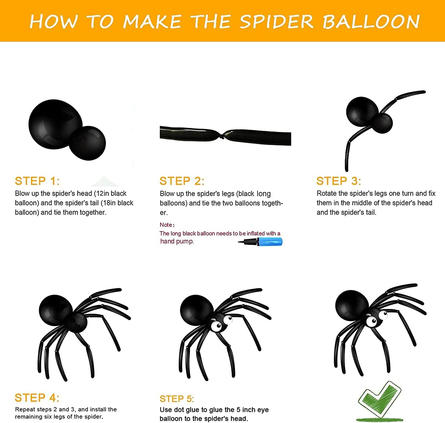 Halloween Balloons Garland Arch Kit with BOO Foil Balloon Spider Balloon Black Orange Purple Fruit Green Confetti Balloons for Halloween Party Decorations