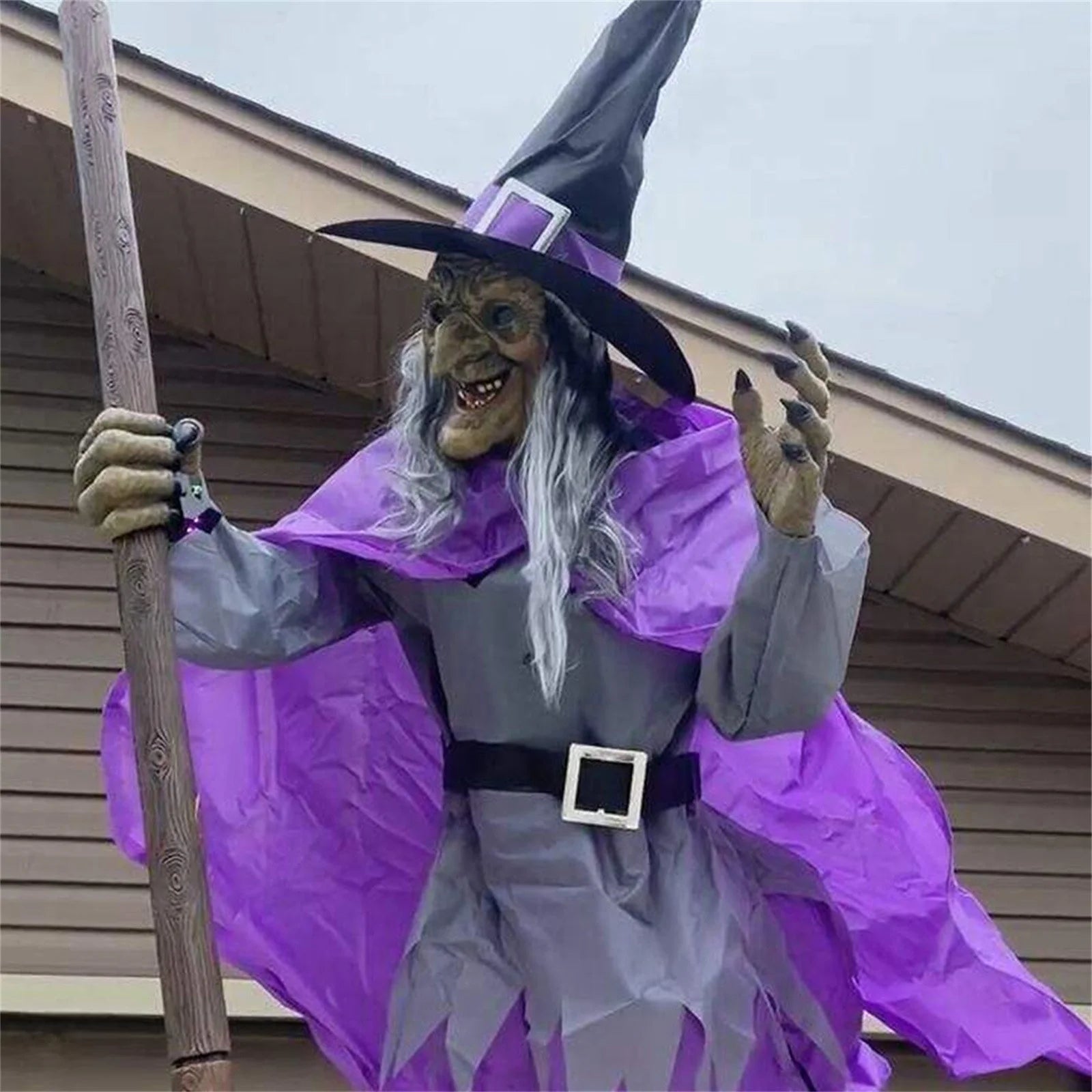Halloween Props Garden Flying Witch Terror Flying Witch Courtyard Decoration Flying Witch, Halloween Decoration