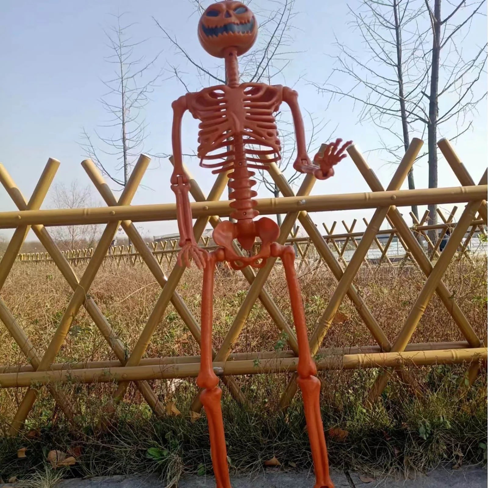 Halloween Clearance! Halloween Pumpkin Skeleton Decoration Halloween Party Deco