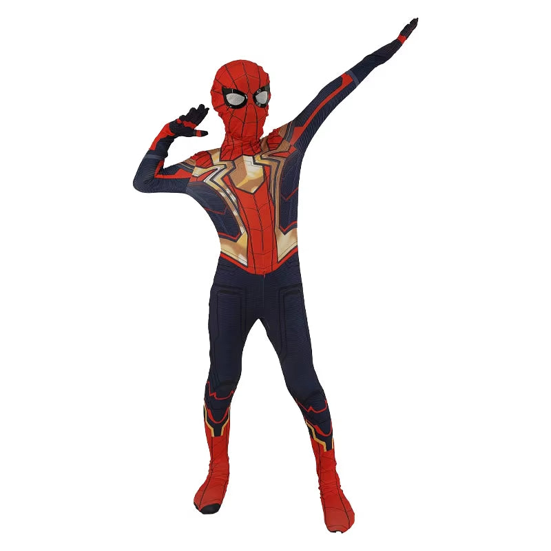 Boys Girls Spiderman Costume Superhero Jumpsuit Miles Morales Spider-Man Cosplay Zentai Bodysuit 3D Style Halloween Outfits